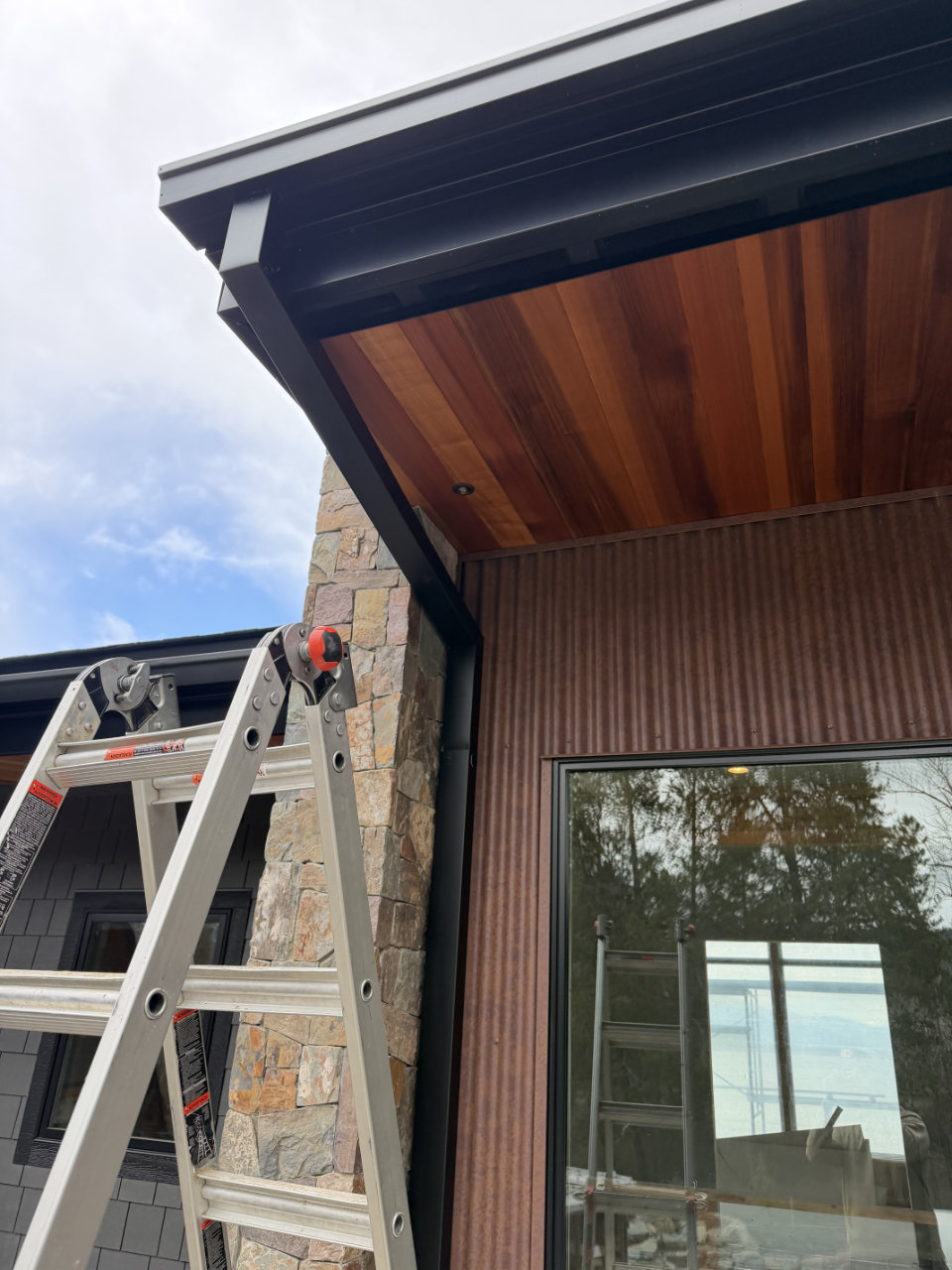 New seamless box style gutters