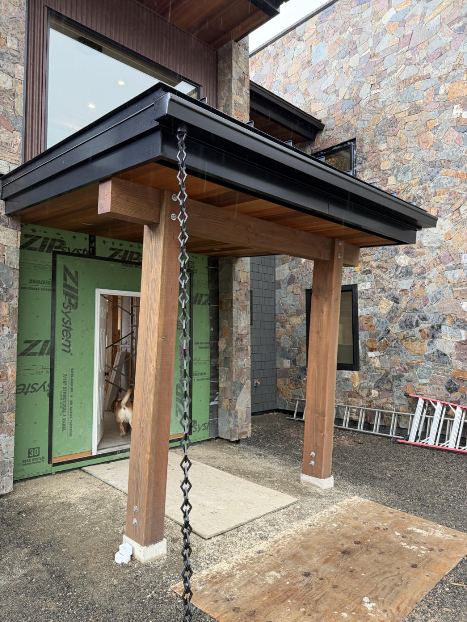 New seamless box style gutters