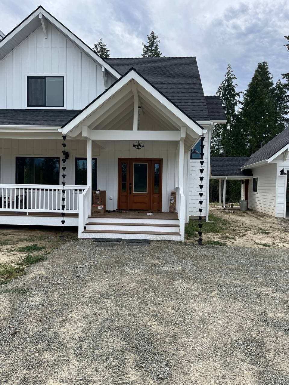 Completed gutter project on residential home